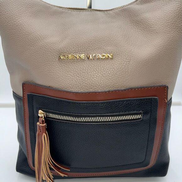 Adrienne Vittadini Lexington Pebble Collection Tote - Picture 2 of 11